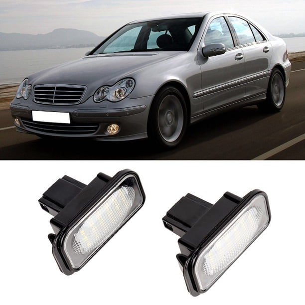 Luz LED para matrícula, 1 par, 18 LED, luz LED para matrícula de coche, estética elegante