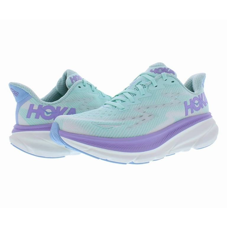 HOKA Clifton 9 Womens Shoes Size 6.5, Color: Sunlit Ocean/Lilac