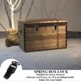 thumbnail image 3 of 8 Pack Stainless Steel Toggle Clasp, Lever Latch Door Hasp, Spring Latch, for Toolbox, Drawer, Cabinet (Black), 3 of 4