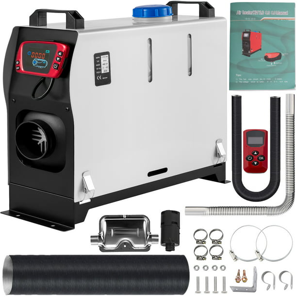 roze Mysterie Decimale VEVOR Diesel Air Heater All in One, One Air Outlet, Diesel Heater 12V 5KW,  Fast Heating, Diesel Parking Heater with Red LCD Switch, Wireless Control  for Car, RV Truck, Boat, Campervans and