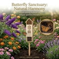 thumbnail image 3 of Rewenti Wooden Insect House Insect Hotel for Pollinators Butterflies Ladybirds Natural Helpful Insect Habitat for Garden and Yard, 3 of 6