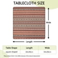 thumbnail image 2 of Elastic Edge Square Table Cover with Boho Flowers Pattern for Kitchen Dinettes and Outdoor Settings, 2 of 6