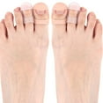 thumbnail image 4 of 2pcs Silicone Toe Guards Toe Caps Reduce Pressure From Shoes During Walking Running, 4 of 8