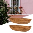 thumbnail image 3 of kurtrusly 1/2/3 Balcony Flower Box Porch Deck Fence Replacement Liners Durable and Stylish Brown 24 Inch 1 Pc, 3 of 6