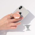 thumbnail image 2 of GHSDFBB Authentic Natural Sea Shell Mother of Pearl Expandible Collapsible Mobile Phone Grip Stand Holder for Smartphone Tablet Cell Phone Accessory (Peach), 2 of 7