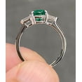 thumbnail image 3 of SStunning 2 Ctw Vivid Green Zambian Emerald Ring For love Gift, 3 of 5