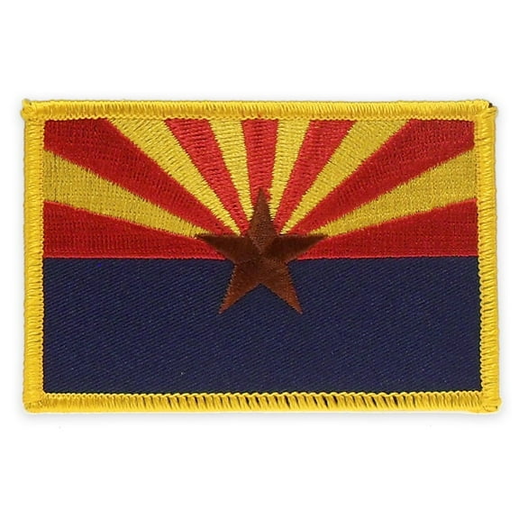 PinMart's Embroidered US State Flag Patch- Arizona Flag
