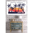 thumbnail image 3 of Palm Desert, California, Tropical Paradise, Palm Trees and Sunset, Distressed (36x54 Giclee Gallery Art Print, Vivid Textured Wall Decor), 3 of 3