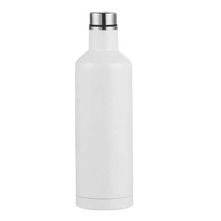 

Carbon Neutral Stainless Steel Metal Water Bottle & Vacuum Flask Insulated Drinks Bottles Double Walled Reusable Drink Flasks Leakproof White