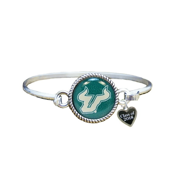 South Florida Bulls Class of 2018 Graduation USF Alumni Gift Bangle Bracelet