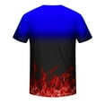 thumbnail image 5 of Vivianyo HD Short Sleeve Shirt for Men Men Casual Round Neck Gradation Printing Pullover Fitness Sports Shorts Sleeves T Shirt Blouse, 5 of 5