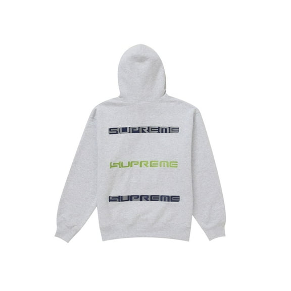 Supreme Men's AOI Stacked Hooded Sweatshirt Ash Grey, from StockX