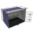 thumbnail image 6 of Alien Dog Crate Cover, Various Outer World Objects Cosmic Pattern with Astronaut and Constellations, Easy to Use Pet Kennel Cover Small Dogs Puppies Kittens, 7 Sizes, Indigo Multicolor, by Ambesonne, 6 of 6