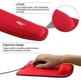 thumbnail image 7 of NEX Ergonomic Mouse Pad with Wrist Support, Memory Foam Keyboard Wrist Rest for Computer, Red (NX-PAD006), 7 of 7