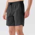 thumbnail image 2 of FRSASU Mens Gym Workout Shorts Shorts Summer Running Light Solid Color Quick Dry Sport Shorts Gym Training Shorts for Men Dark Gray, 2 of 7