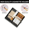 thumbnail image 4 of Stylish Design, Beautiful and Generous Cigarette Case for Women and Men - Lightweight and   Portable Cigarette Box and Holds 12 100mm Cigarettes/Bank Cards (Brushed Bronze), 4 of 7