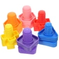 thumbnail image 2 of 6 piezas de tuercas y tornillos enormes para pájaros, juguetes para loros, guacamayos y cacatúas (estilo aleatorio), 2 of 7