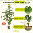 thumbnail image 2 of Planta artificial Real Style Árbol peral grande de 150cm de alto Artego, 2 of 9