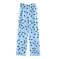 thumbnail image 7 of ZVAVZ Valentine's Day Pants for Boys Girls Wide Leg Sweatpants Kids Elastic Waist Sports Trousers with Pockets Light Blue,15-16 Years, 7 of 7