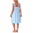 thumbnail image 3 of INSPIRE CHIC Womens Shower Towels Cover Up Wrap Wearable Bathrobe Around Towel Straps Spa Body Robe 2XL Light Blue, 3 of 6