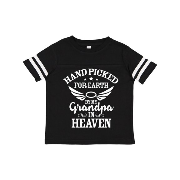 Inktastic Handpicked for Earth by My Grandpa in Heaven Angel Wings Boys or Girls Toddler T-Shirt