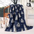 thumbnail image 4 of Siberian Husky Blanket,Comfortable Soft Flannel Throw Blanket,All Season,Warm Lightweight Blankets for Sofa Bed Couch Living Room Chair,50"x60", 4 of 4