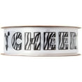 thumbnail image 4 of (2 pack) Offray Ribbon, Black White 7/8 inch Cheer Satin Ribbon, 9 feet, 4 of 9