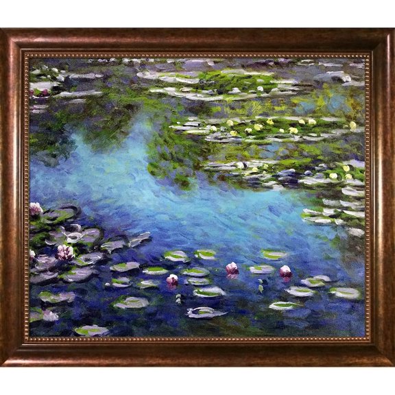 Water Lilies with Verona Cafe Frame 20"X24"