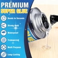thumbnail image 2 of Super Glue All Purpose, 130ml Long-Lasting, Waterproof & Clear Fabric Glue, Heavy Duty Super Glue with Brush for Cotton, Flannel, Denim, Leather, Metal, Wood, PVC, Plastic, Glass, Acrylic, Ceramics, 2 of 3