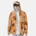 thumbnail image 4 of Kll Hippie Ditsy Floral Print Men'S Women’s Upf 50+ Sun Protection Outdoor Hoodie Jacket Long Sleeve Fishing Hiking Performance Shirt- X-Large, 4 of 8