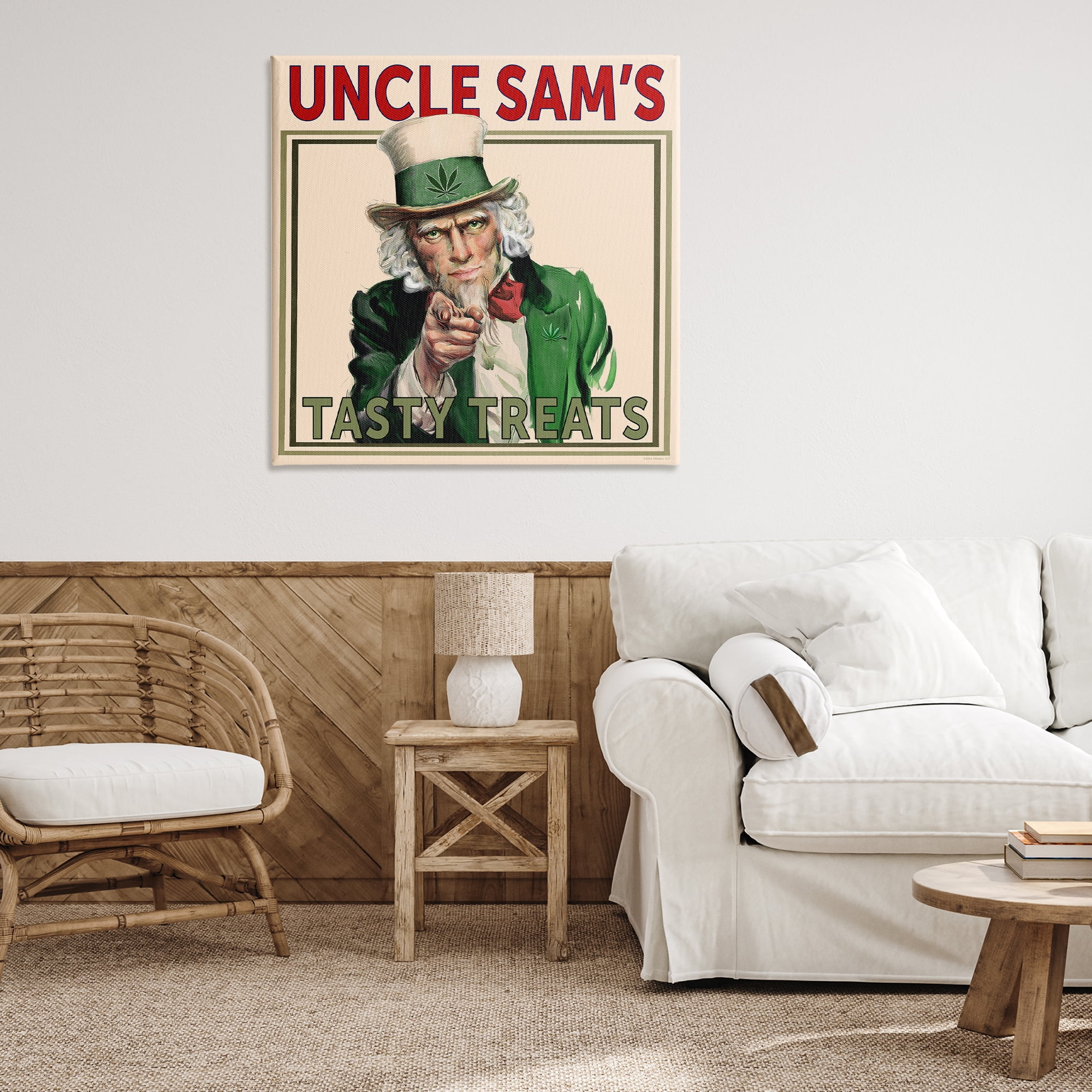 Stupell Industries Vintage Character Tasty Treats People Painting Wrapped Canvas Art Print Wall Art, 36 x 36