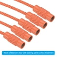 thumbnail image 4 of Uxcell 6 Inch Wire Keychain Cable Titanium Steel Key Ring Loop for Outdoor Hiking, Orange, 10 Pack, 4 of 6