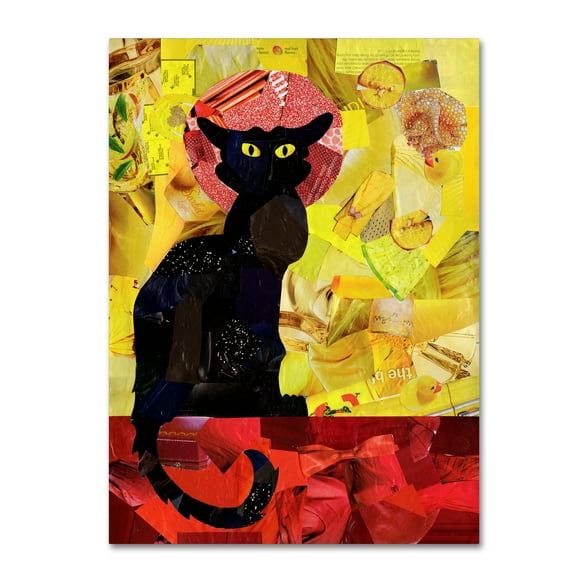 Trademark Fine Art 'Le Chat Noir' Canvas Art by Artpoptart