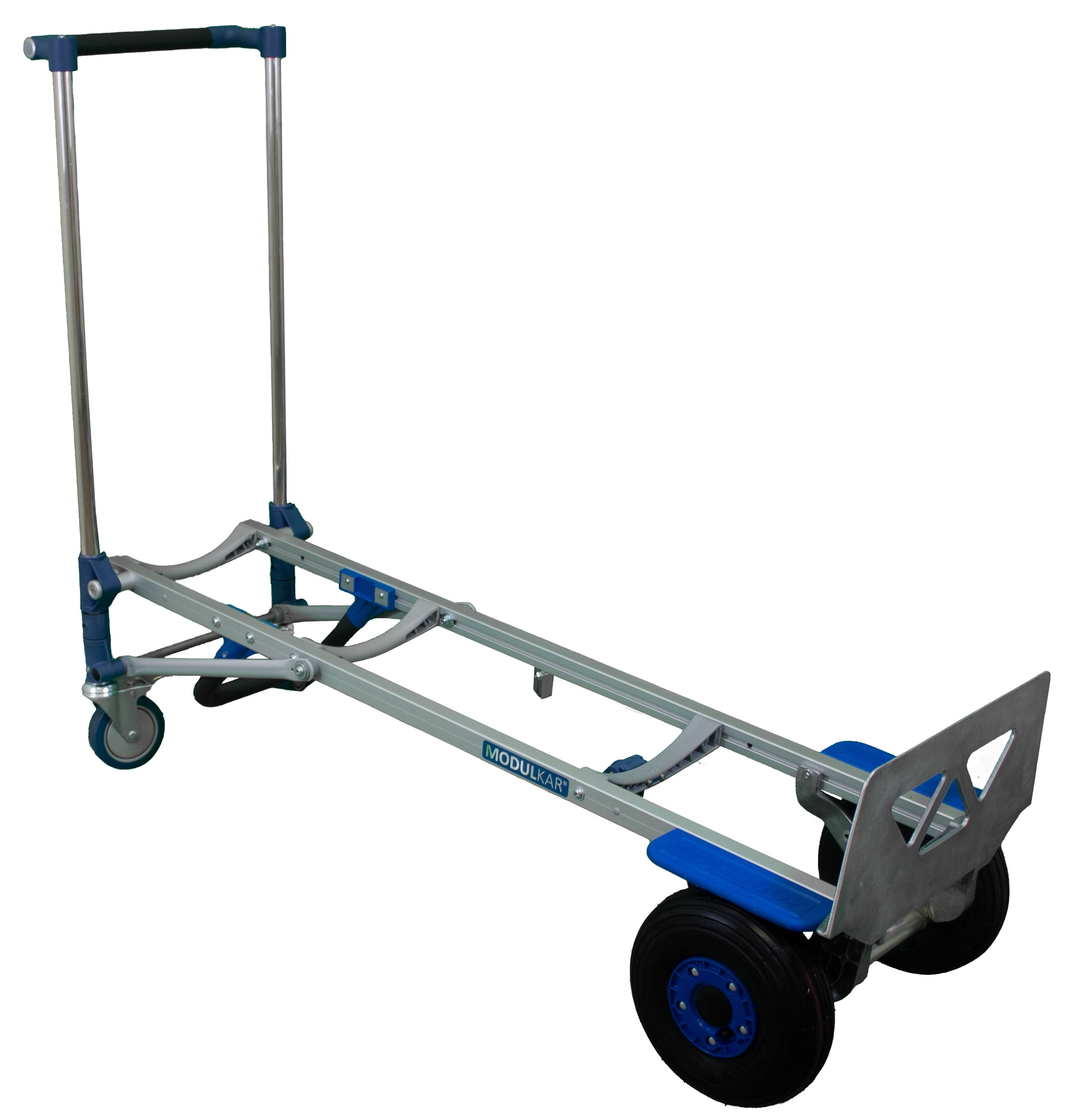 SANO LiftKar MODULKAR 2-in-1 HD Convertible Hand Truck – Heavy-Duty Aluminum Frame, 1000 lb Capacity, Pneumatic Wheels, Converts to Push Cart, Ergonomic Design for Industrial Material Handling