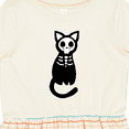 thumbnail image 4 of Inktastic Skeleton Cat Girls Toddler Dress, 4 of 5