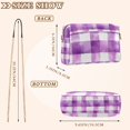 thumbnail image 4 of FORMRS Women Crossbody Purse with Chain Strap Vegan Leather Shoulder Handbag, Purple and White Pattern, 4 of 7