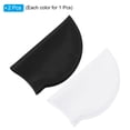 thumbnail image 3 of Uxcell Silicone Swim Caps Unisex NonSlip Pool Caps Waterproof Swimming Hats Black White 2 Pack, 3 of 6
