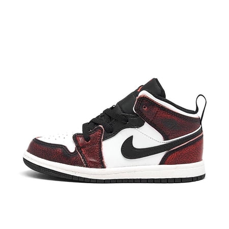 Toddler's Jordan 1 Mid SE "Wear-Away Chicago" Blk/Ifr 23-Wht-Sail (FB0566 006) - 3