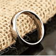 thumbnail image 3 of Wedding Band 925 Italian Sterling Silver Polished 6mm Classic Ring for Men and Women, 3 of 9