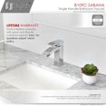 thumbnail image 4 of Stylish Sabana Ht 7" Single Handle Polished Chrome Bathroom Faucet B-109C, 4 of 11