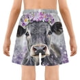 thumbnail image 5 of joogoo Cow Wearing Flower Boys Swim Trunks Beach Swimsuit Shorts Boxer 9-11Y, 5 of 8