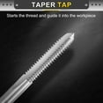 thumbnail image 3 of Uxcell 2pcs Hand Plug Tap #8-32 UNC 2B Left Hand Thread Plug Style Taps Straight Flute Screw Tapping Threading Tool, 3 of 6