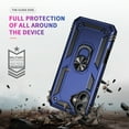 thumbnail image 6 of Asuwish Compatible with iPhone 16 Plus 6.7 inch Phone Case Tempered Glass Screen Protector Slim Magnetic Ring Holder Stand Hybrid Protective Cell Cover for i Phone16 16+ i16 + 16Plus Women Men Blue, 6 of 9