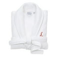 thumbnail image 3 of Authentic Hotel and Spa  White Unisex Turkish Cotton Waffle Weave Terry Bath Robe with Red Script Monogram Y L/XL, 3 of 5