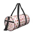 thumbnail image 3 of Fotbe Hand Drawn Strawberry Pattern Foldable Sports Gym Bag with Wet Dry Pocket, Ultralight Travel Bag, Large Capacity Duffel Bag, Splash Proof Carry on Bag, Overnight Bag, Weekender Bag, 3 of 8