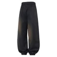 thumbnail image 6 of qelini Jogger Pants Men Big and Tall Stud Detail Long Pants Solid Color Elastic Waist Loose Fit Sweatpants with Pockets for Fall Winter, 6 of 6