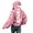 Pink#9527, variant on BOOMNY Women's Long Sleeve Hoodies Letter Graphic Pullover Hoodie for Women Trendy Casual Fall Winter Hooded Sweatshirts With Pocket
