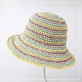 thumbnail image 2 of YooGuoGuo Grass Woven Fisherman Hat For Women In Summer Breathable And Face Revealing Small Bucket Hat With Large Brim For Sun Shading And Sun Protection Seaside Straw Hat, 2 of 5