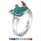 thumbnail image 1 of bague De Couleur Changeante Rhinocros Des Prairies Pour Enfants, Ouverture De La Bague Pour Hommes Et Femmes Ajustable,cadeau De Vacances Pour Tud, 1 of 4