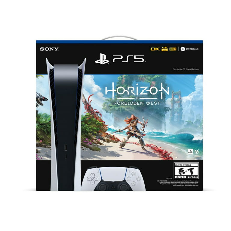 PlayStation VR2 and PlayStation_PS5 Video Game Console (Digital Edition) –  Horizon Forbidden West Bundle–with Extra Galactic Purple Dualsense